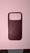 ELVQ Bordeaux leather iPhone case